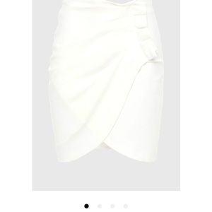 NWT IRO Pauline wrap-effect crepe skirt FR 34